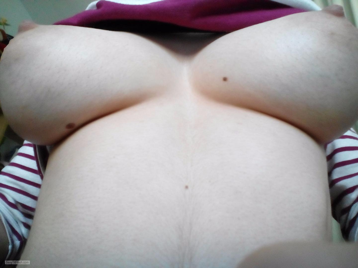 Tit Flash: My Big Tits (Selfie) - Hotsammy from United Kingdom